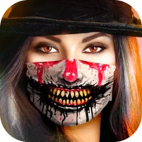 Halloween Face Mask & Stickers